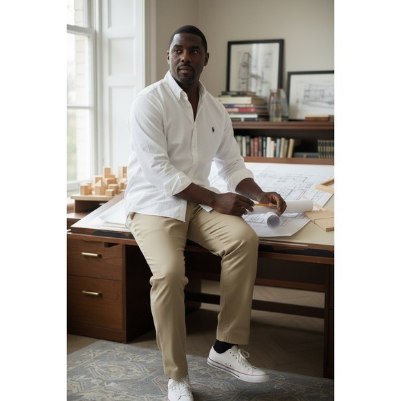 XXL Ralph Lauren White Oxford Button Down Shirt Pony logo classical quiet luxury - Picture 2 of 7